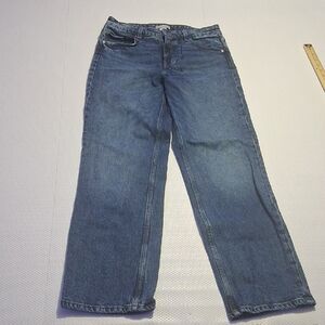 H&M Women's Straight Leg Blue Jeans